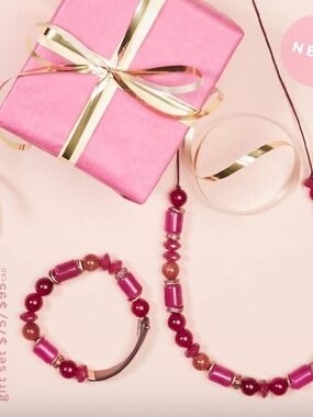 Keep Collective 'Confidence' Storybeads Fashion Jewelry Necklace &Bracelet Set